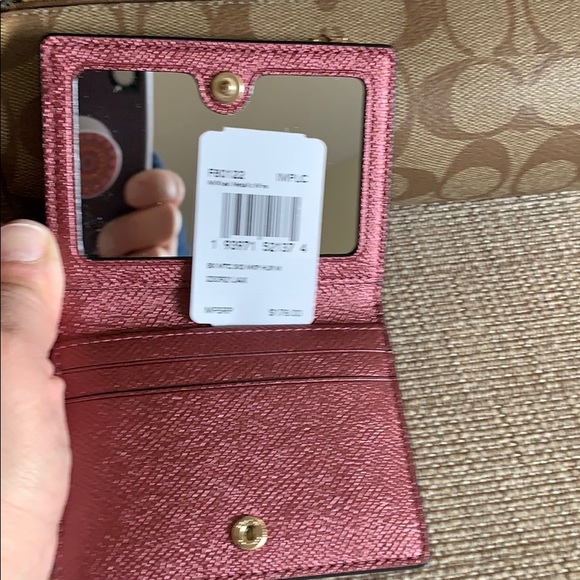 COACH Gift Set Cosmetic bag + ID Mirror Wallet - Picture 8 of 8